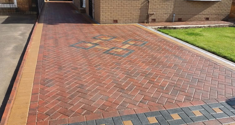A custom-designed driveway in Llanelli by Affordable Driveways and Patios