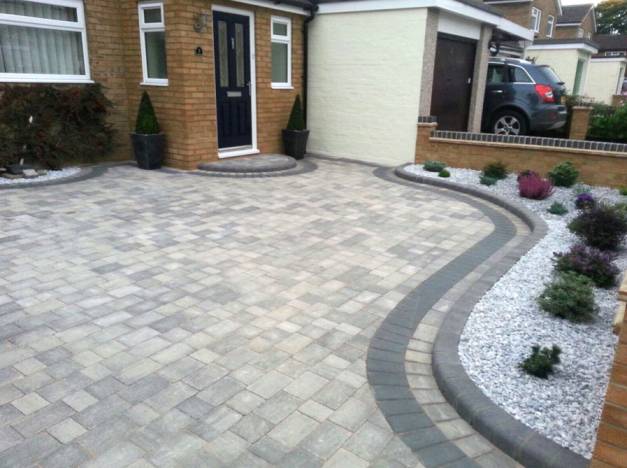 A professionally installed driveway near Llanelli by Affordable Driveways and Patios